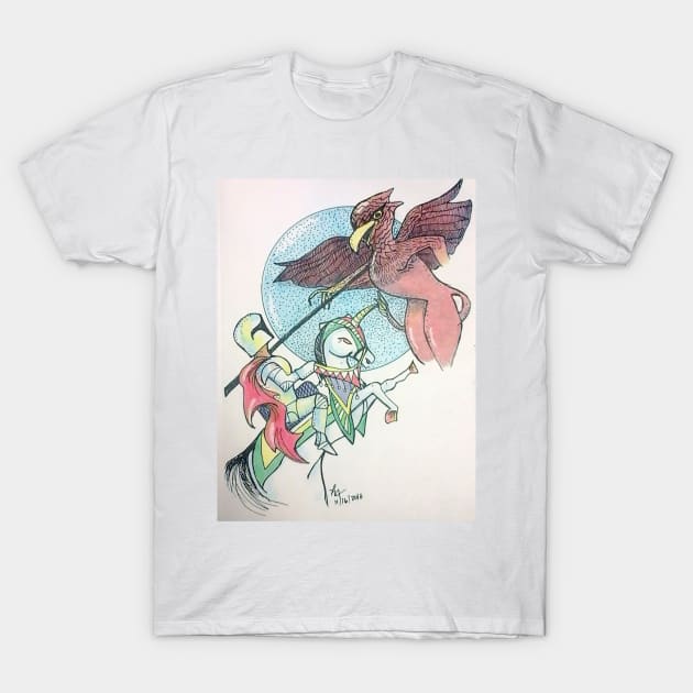 Lancelot and Griffin T-Shirt by lorgh